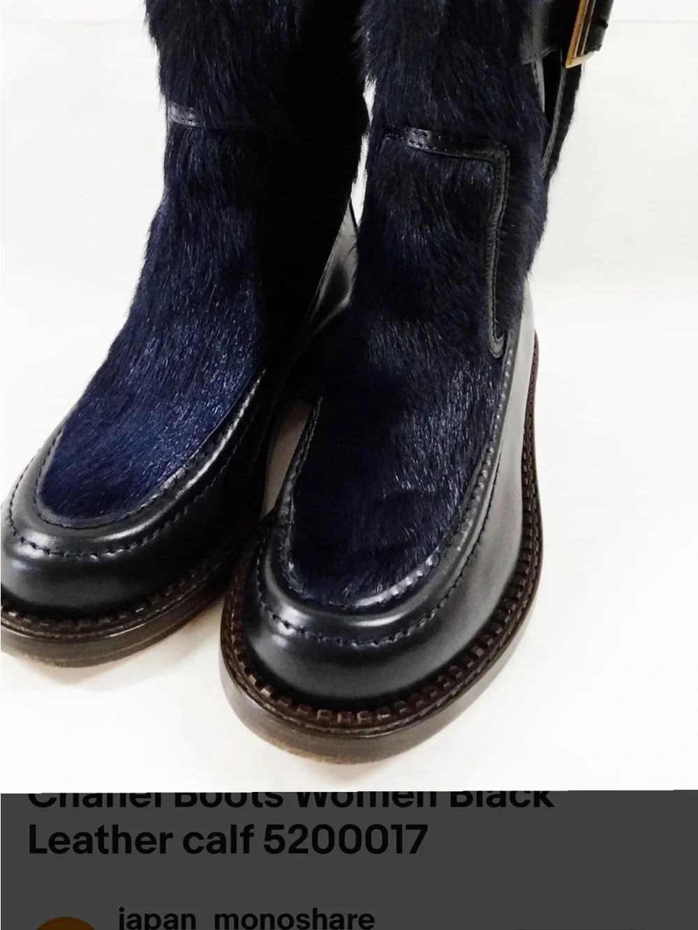 Women's Black Ankle Boot with Buckle Accent